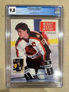 CGC 9.8 Newsstand Beckett Hockey Magazine Issue #4 February 1991 Mario Lemieux - Picture 1 of 2
