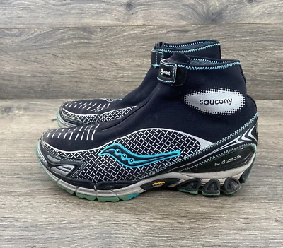 Tênis Feminino Saucony ProGrid Razor Trail Running Tamanho 9 Preto Prata 10049-2 - Imagem 1 de 4