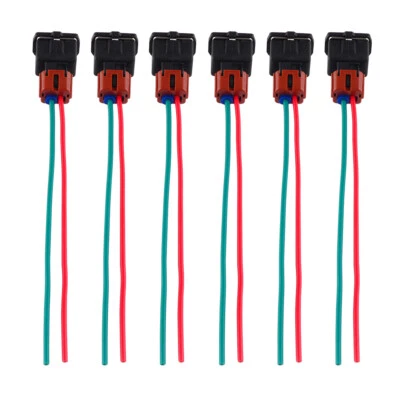 6 clips de conector de inyector de combustible para arnés coleta Nissan 300ZX Turbo 84-87 Foto 1 de 4