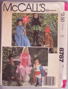 8787 McCALLS - COSTUME: PRINCIPE/PRINCIPESSA ELFO GNOMO FIORE ECC - BAMBINO Unisex Tg 4/6 - Foto 1 di 1
