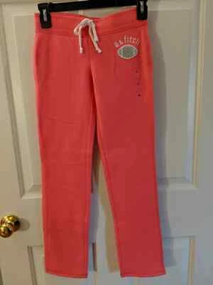 ABERCROMBIE & FITCH 珊瑚色紧身运动裤女孩尺寸 S 全新带标签 — 第 1/4 张图片