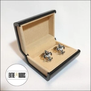 GEMELOS DE DISEÑO TIPO FLOR DE LYS - Imagen 1 de 1