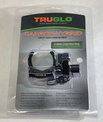 Truglo Carbon Hybrid Drop Arrow Rest Fits Both Right And Left-Handed TG626B JB#8 - Image 1 of 3