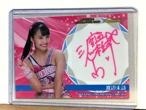 Miu Watanabe 渡辺未詩 2020 BBM Woman's Wrestling Autograph #/90 SP TJPW UP UP GIRLS