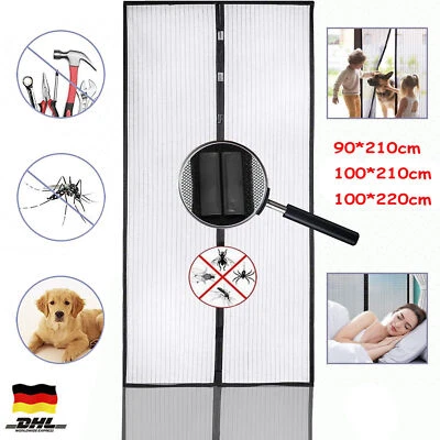 Magnet Fliegengitter Türen Tür Magnetvorhang Mückenschutz Insektenschutz Balkon - Bild 1 von 4
