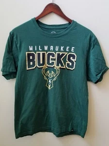 Milwaukee Bucks NBA Adult T-shirt Green - Large Cotton - Picture 1 of 3