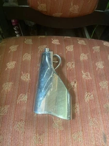Vintage English Pewter Pocket Hip Hunters Flask Hammered 8oz Sheffield Englan - Picture 1 of 6