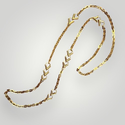 LOUIS VUITTON（LV） Collana lunga Louis Vuitton V Sautoir nuova con scatola vendita al dettaglio $1695