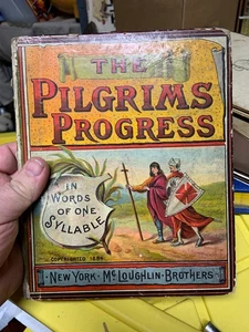 The Pilgrims Progress - in ords of one syllable- 1884 - HC McLoughlin Brothers - Bild 1 von 17