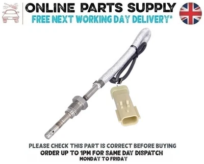 Sensor de temperatura de gases de escape para CHRYSLER SEBRING convertible 2.0CRD después de DPF - Imagen 1 de 4