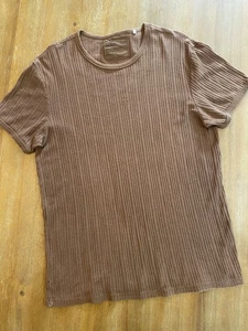 Wow! GUESS T-Shirt Herren braun groß gerippt! Top Zustand! - Bild 1 von 5