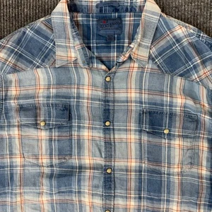Camisa de franela a cuadros Lucky Brand para hombre M manga larga clásica occidental informal - Imagen 1 de 8