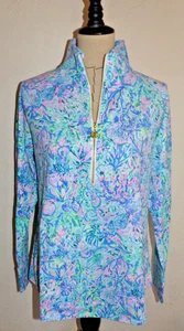 LILLY PULITZER Skipper Popover Top SOLEIL IT ON ME Size LARGE NWT - Picture 1 of 6