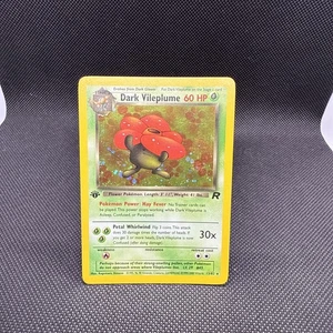 Pokemon First Edition Dark Vileplume Team Rocket 13/82 - NM - Picture 1 of 7