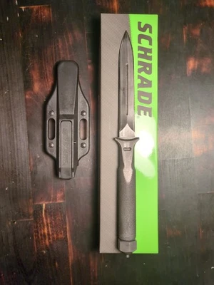 Schrade SCHF21 Táctico/Rompedor de Vidrio/Almacenamiento Duelo Borde Hoja Fija con Funda Foto 1 de 4