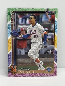 2025 Topps Series 1 - Mark Vientos #174 Rare Easter Egg Pastel Exclusive SP METS - Picture 1 of 2