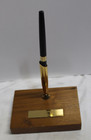 Vintage Fountain Pen Stand Holder Wood Office Desk Tabletop Desktop Decor