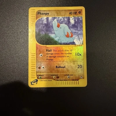 Phanpy 100/147 Reverse Holo Aquapolis Pokémon Card - Image 1 of 4