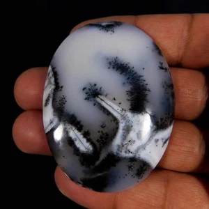 Cabujón ovalado ópalo dendrítico precioso natural 150,00 quilates Piedras preciosas sueltas - Imagen 1 de 3