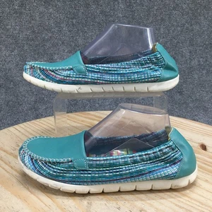 SAS Shoes Womens 9 Wide Sunny Slip-On Loafers Turquoise Casual Comfort Low Top - Picture 1 of 17