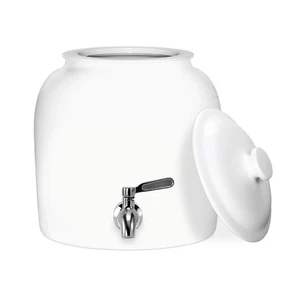 Geo Sports Porzellan Keramik Topf Wasserspender, Edelstahl Wasserhahn, V... - Bild 1 von 5