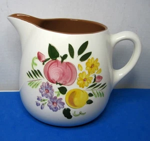 Vintage Stangl 1 Quart Krug Obst und Blumen Keramik Trenton NJ handbemalt - Bild 1 von 12