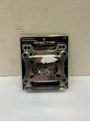 Spectre 5772 Carburetor Adapter Die-Cast Aluminum Adapts 4-bbl Carb to 4-Bolt 2- - Image 1 of 2