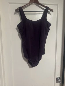 Lands End Slimming Carmela UPF One Piece Swimsuit In Blackberry Purple Sz 10 - Picture 1 of 7