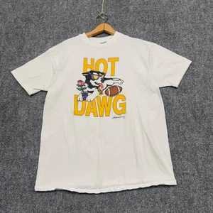 VTG UW T-Shirt Men's XL 1991 Hot Dawgs Hanes Single Stitch 100% Cotton Stained - Picture 1 of 13