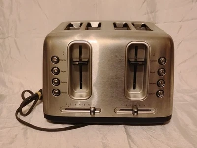 CUISINART RBT-4900PC Stainless 4-Slice TOASTER Multi Function Control Clean VGUC - Image 1 of 4