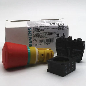 NEW SIEMENS 1PC Emergency Stop Pushbutton Switch 3SB3201-1HA20 1NO1NC - Picture 1 of 2