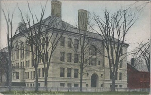 Lowell Massachusetts High School Postcard Posted 1910 - Picture 1 of 2