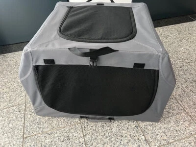 Trixie Soft Kennel Easy 71 × 49 × 51 cm grau Tragegriff Metallrahmen mit Matte - Bild 1 von 4