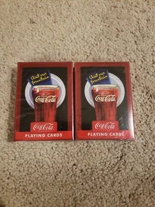 Bicycle Coke Ice Cold Coca-Cola Sold Here Playing Cards. 2 Stück. Versiegelt - Bild 1 von 2