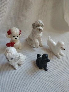 Konvolut 5 Vintage Pudel Figuren Japan (1 ist ein S/P Shaker) - Bild 1 von 7