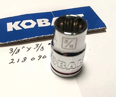 KOBALT 3/8"  x  3/8" DR  STANDARD SOCKET  12 Point  # 218090 Free USA Shipping - Image 1 of 3