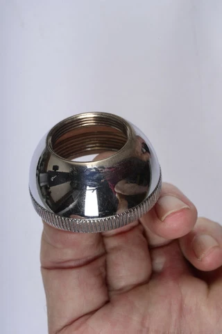 Vintage Chrome over solid brass Bathroom Sink Escutcheons Cover