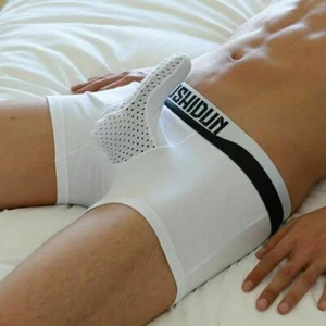 Calzoncillos boxer de algodón para hombre Bragas Ropa interior Bolsa abultada Calzoncillos NUEVO - Imagen 1 de 24