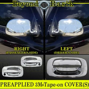 1999-2006 SILVERADO SIERRA 2dr Chrome Door Handle COVERS w/PSK+Mirrors+Tailgate - Picture 1 of 2
