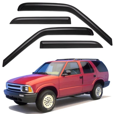 Tape-on Window Visor Rain Guards for 1995-2005 Chevrolet Blazer/GMC Jimmy 4-Door - Image 1 of 4