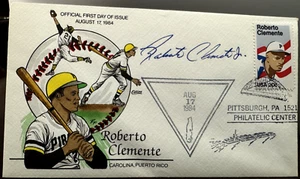 #2097 FDC Roberto Clemente Jr. signed Hand-painted by Collins - Perfect!!! - Picture 1 of 1