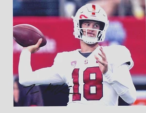 Tanner McKee Stanford Cardinal Firmado autógrafo 8x10 foto de fútbol americano 2023 NFL b - Imagen 1 de 1