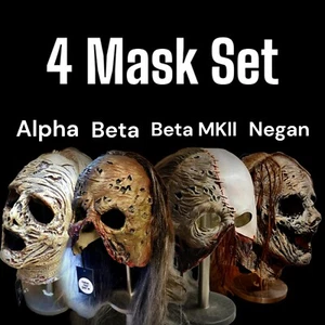 Alpha, Beta, Negan, Beta MK2 - 4 Mask Set - The Walking Dead (Made to Order) - Picture 1 of 10