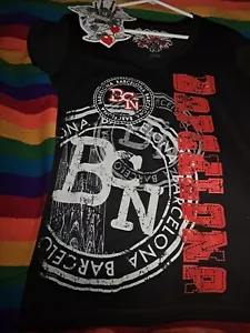 Barcelona Safon Large V NECK Black T-Shirt. - Picture 1 of 3