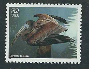 Scott # 3105-h...32 Cent...Endangered Species/Pelican...2 Stamps - Picture 1 of 1