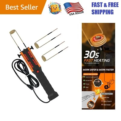 Универсальный индукционный нагреватель 110 В в комплекте - быстрый нагрев для ремонта автомобилей - Изображение 1 из 4