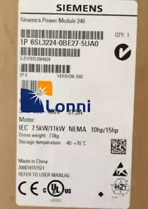6SL3224-0BE27-5UA0 6SL3 224-0BE27-5UA0 Nuovo modulo alimentazione Siemens G120 - Foto 1 di 5