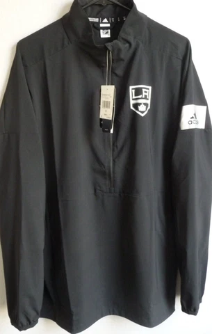 Men's Los Angeles Kings Hockey Game Mode 1/2-Zip Pullover Shirt L NWT EB6637 Cover