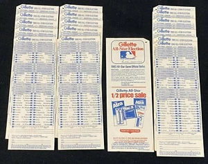 (34) 1983 ALL STAR ELECTION BALLOT BASEBALL UN-PUNCHED GILLETTE LOT ULTRA RARE ! - Picture 1 of 1