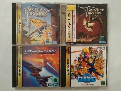 Sega Saturn Lot Panzer Dragoon 1 & 2 Zwei Layer Section Gunbird NTSC-J - Image 1 of 4